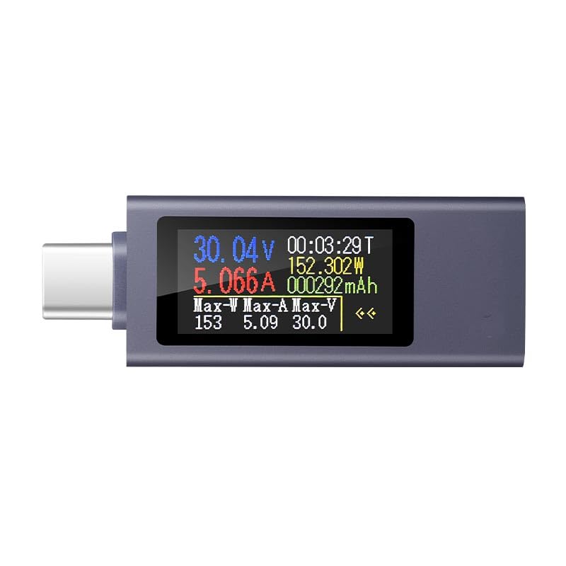 diymore USB C Power Meter Testers,USB-C Tester Color Screen,Digital Multimeter,Voltage Current Tester USB Battery Checker USB Voltage Current Voltmeter USB Mobile Testers USB Power Tester - Image 1